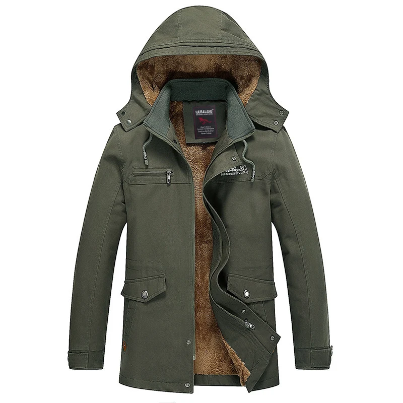 Herren mittellanger Fieldparka im Urban-Style mit Teddyfleece-Innenfutter Nord Taschen