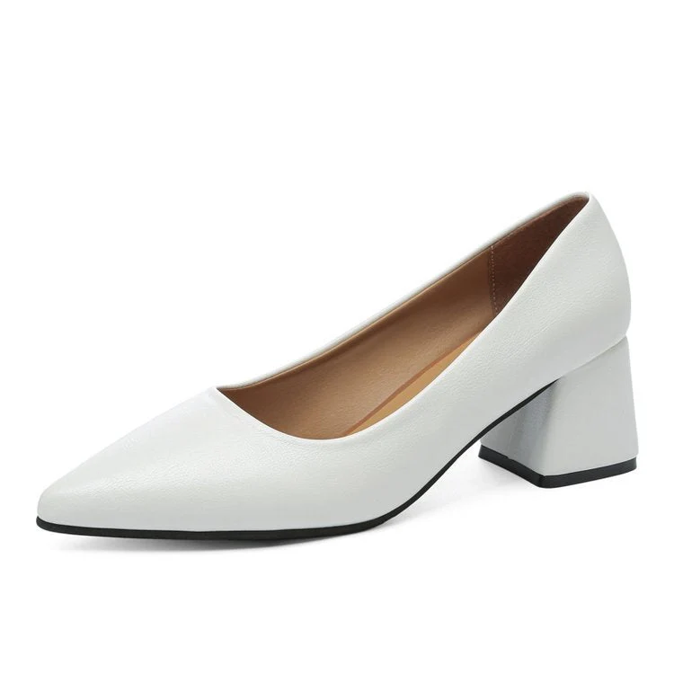 Damen elegante Pumps mit blockiertem Absatz