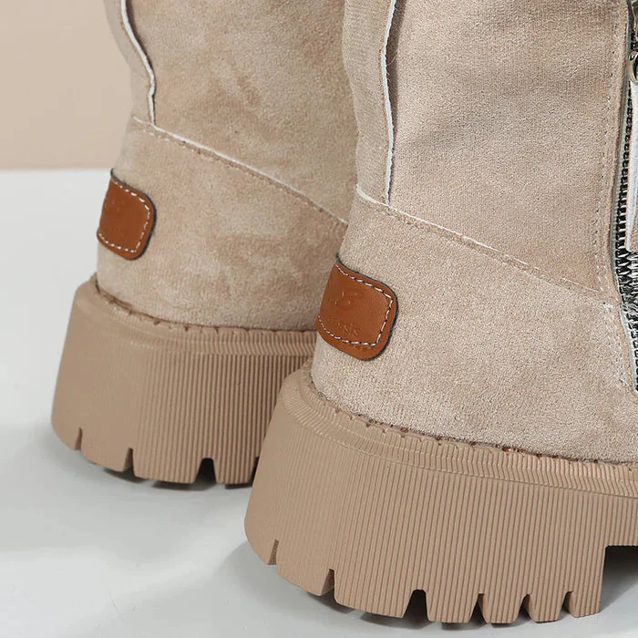 Nord Taschen | Damen Gefütterte Winter-Stiefeletten mit Reißverschluss