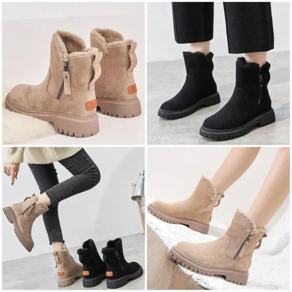 Nord Taschen | Damen Gefütterte Winter-Stiefeletten mit Reißverschluss