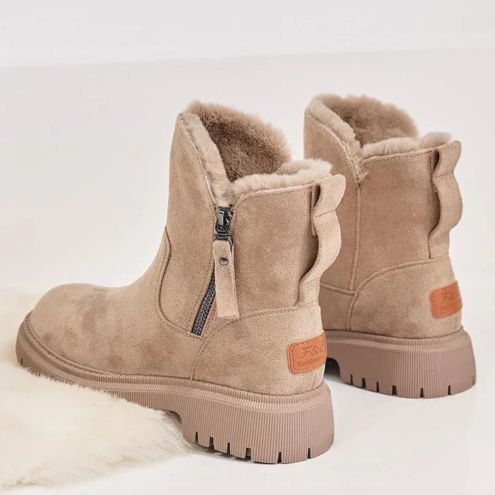 Nord Taschen | Damen Gefütterte Winter-Stiefeletten mit Reißverschluss