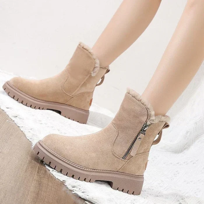Nord Taschen | Damen Gefütterte Winter-Stiefeletten mit Reißverschluss