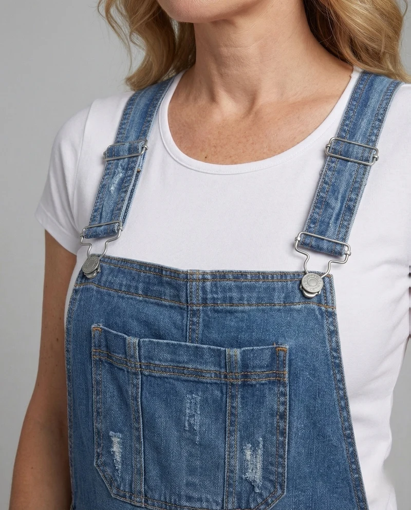 Damen Boyfriend Denim Latzhose