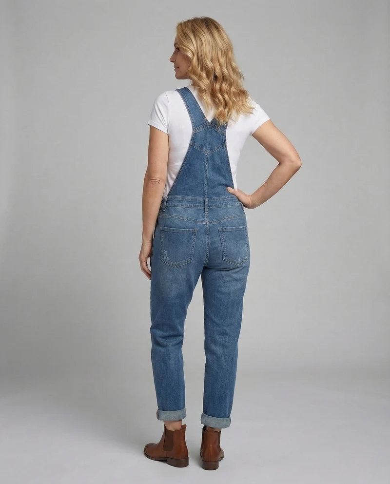 Damen Boyfriend Denim Latzhose