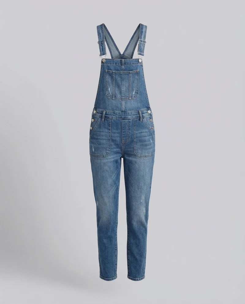 Damen Boyfriend Denim Latzhose