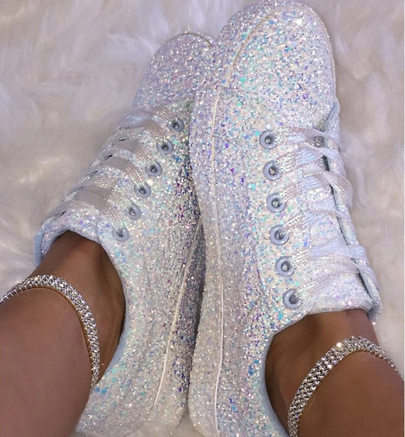Damen Glitzernde Sneaker mit atmungsaktiver Sohle und zusätzlichem Komfort - Vittorelli