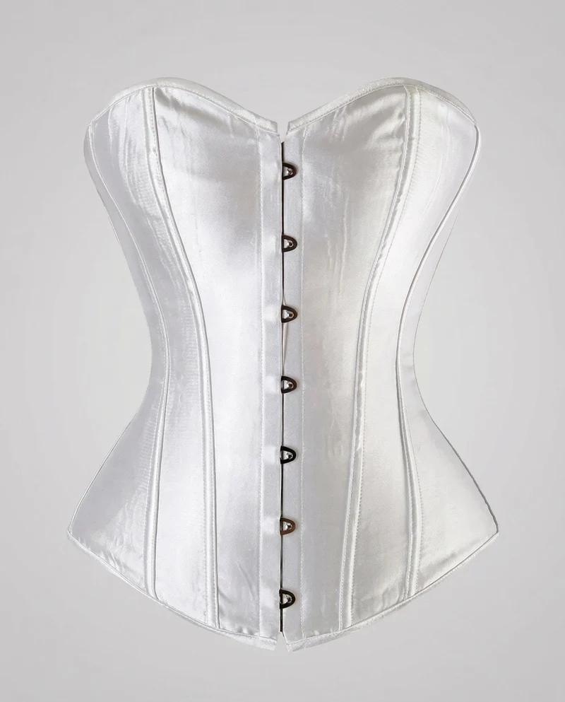 Damen Elegante Verstärkte Stäbe Satin Satin-Miederkorsett