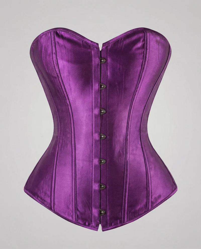 Damen Elegante Verstärkte Stäbe Satin Satin-Miederkorsett