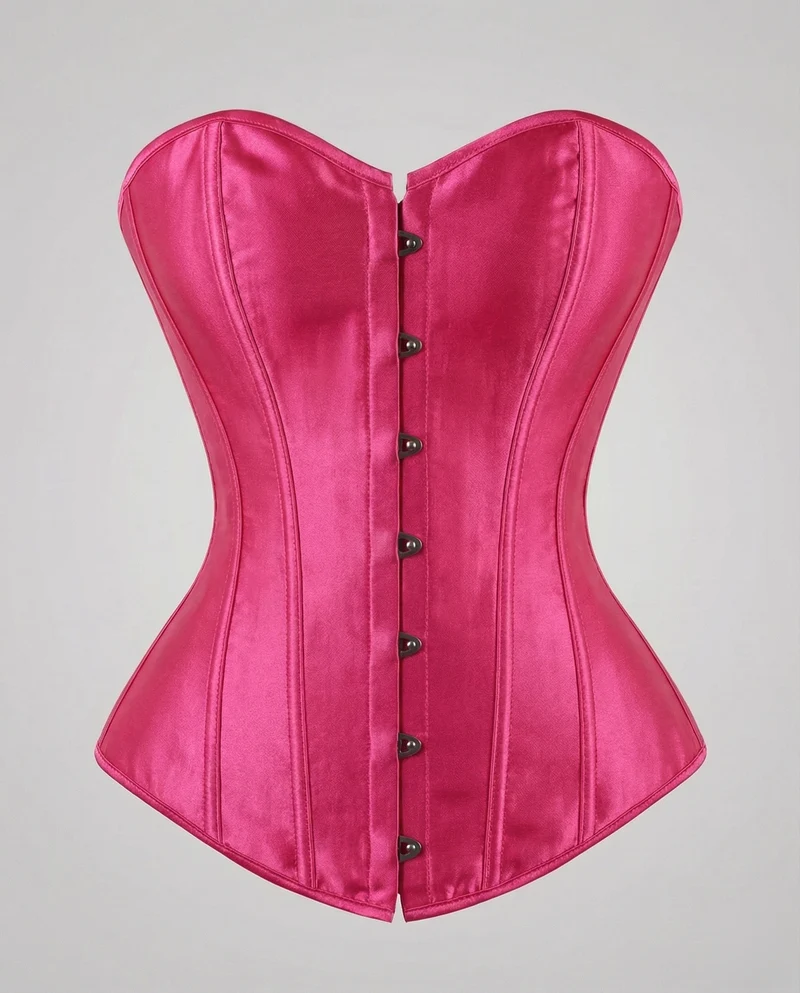 Damen Elegante Verstärkte Stäbe Satin Satin-Miederkorsett