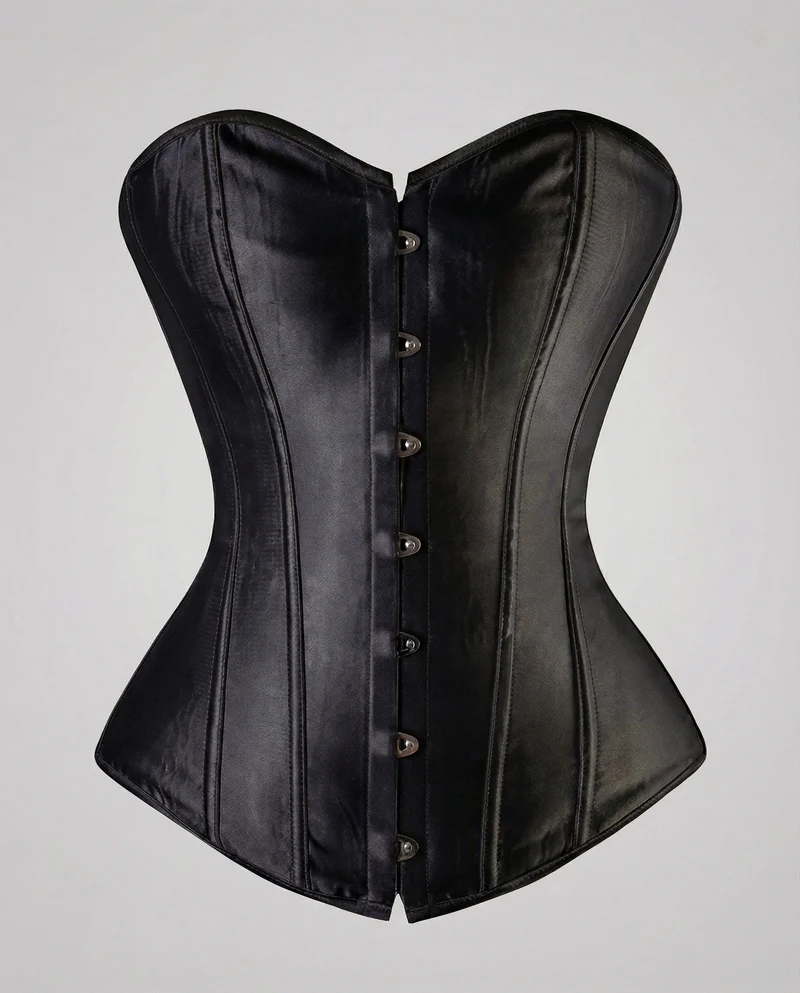Damen Elegante Verstärkte Stäbe Satin Satin-Miederkorsett