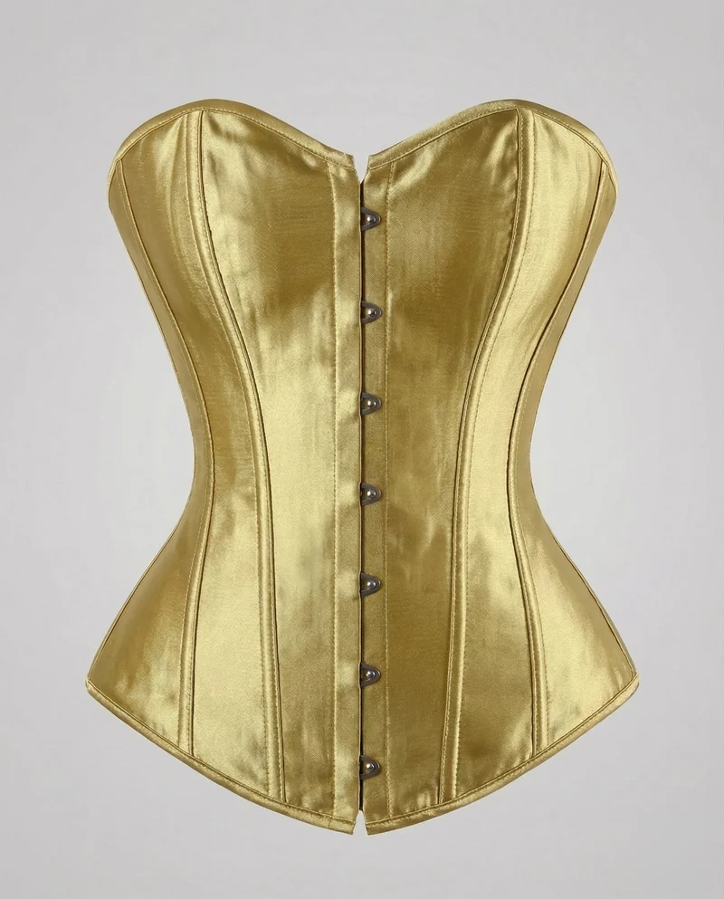 Damen Elegante Verstärkte Stäbe Satin Satin-Miederkorsett