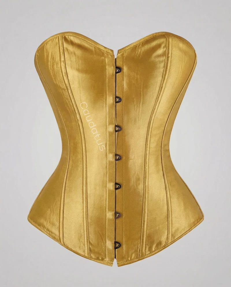 Damen Elegante Verstärkte Stäbe Satin Satin-Miederkorsett