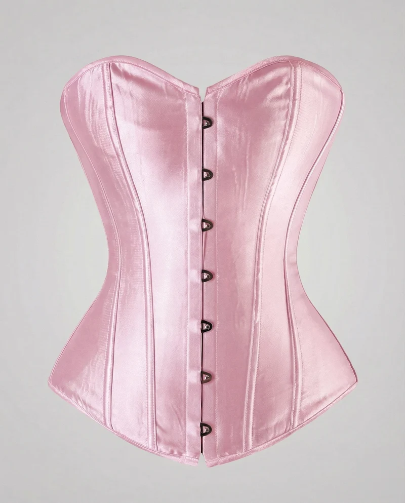 Damen Elegante Verstärkte Stäbe Satin Satin-Miederkorsett