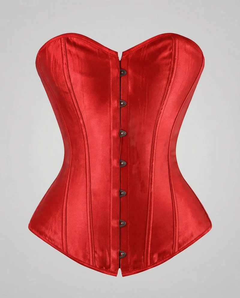 Damen Elegante Verstärkte Stäbe Satin Satin-Miederkorsett