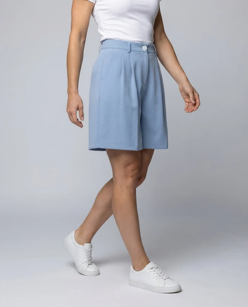 Damen Bermuda Shorts High Waist