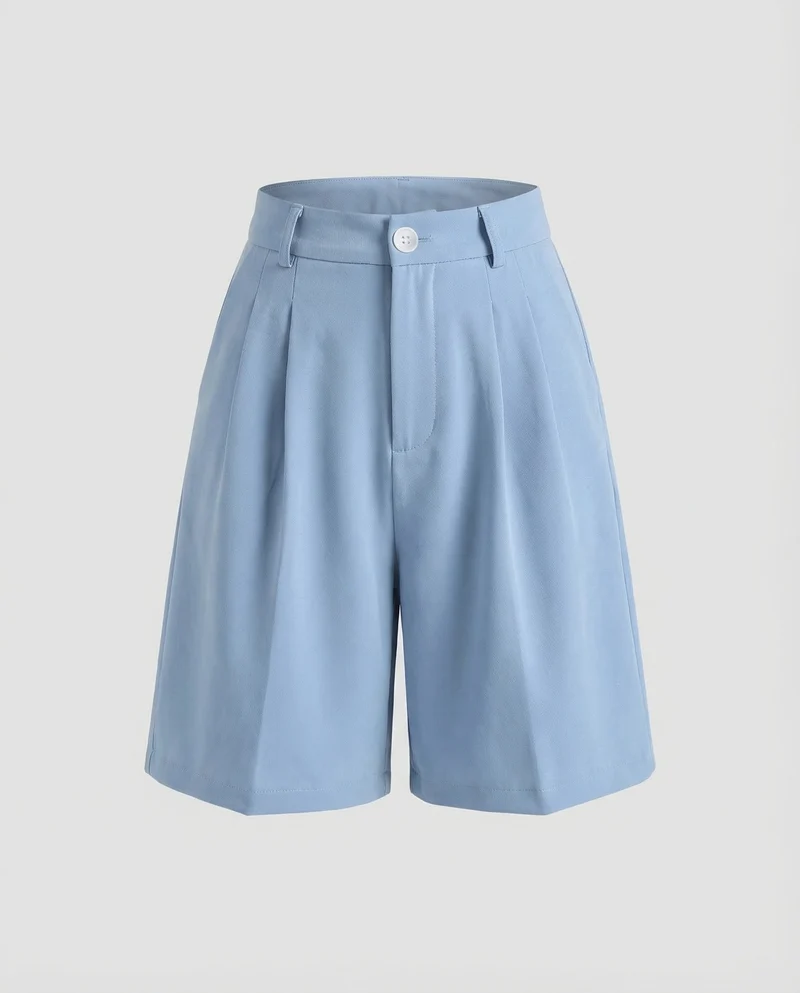 Damen Bermuda Shorts High Waist