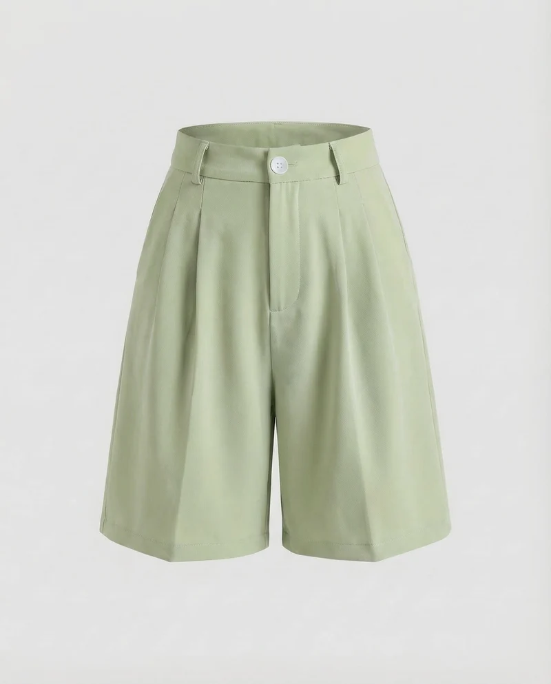 Damen Bermuda Shorts High Waist