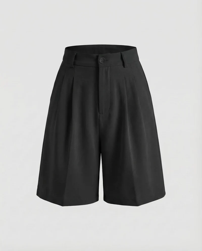 Damen Bermuda Shorts High Waist