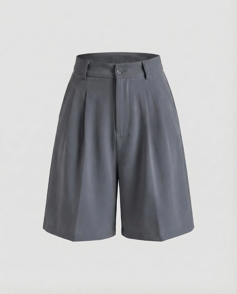 Damen Bermuda Shorts High Waist