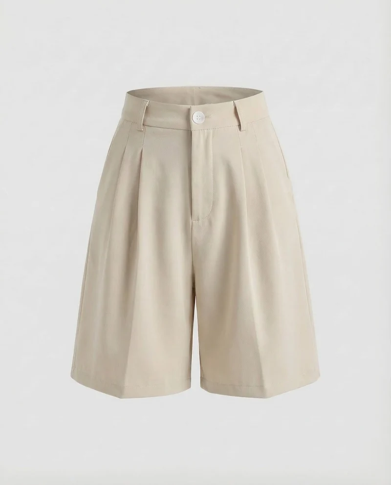 Damen Bermuda Shorts High Waist
