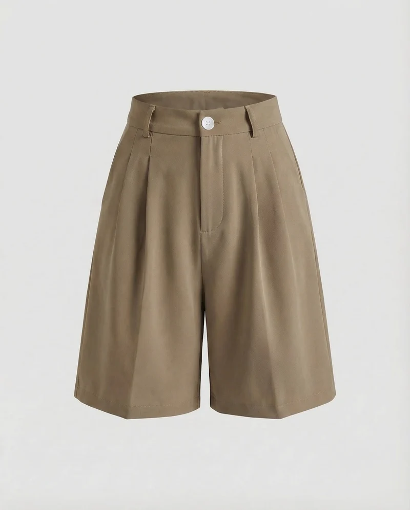 Damen Bermuda Shorts High Waist