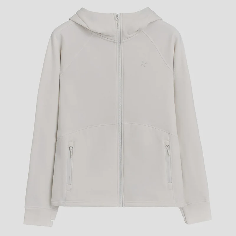 Damen Kapuzen-Fleecejacke mit durchgehendem Reißverschluss, ergonomischen Nähten und Reißverschlusstaschen Nord Taschen