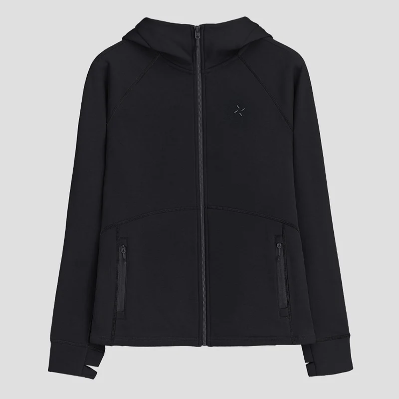 Damen Kapuzen-Fleecejacke mit durchgehendem Reißverschluss, ergonomischen Nähten und Reißverschlusstaschen Nord Taschen