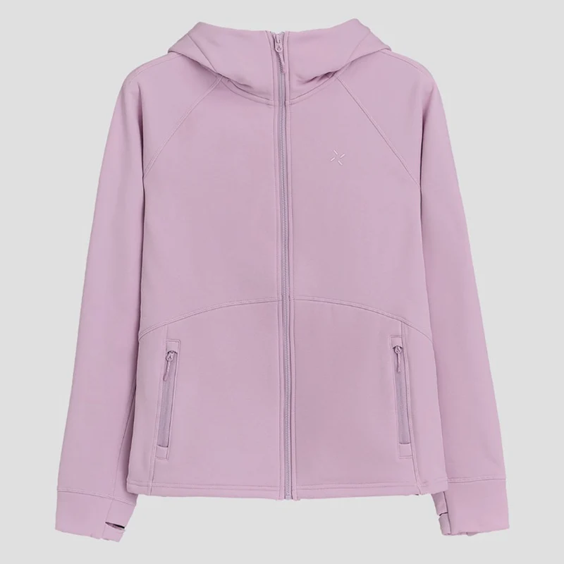 Damen Kapuzen-Fleecejacke mit durchgehendem Reißverschluss, ergonomischen Nähten und Reißverschlusstaschen Nord Taschen