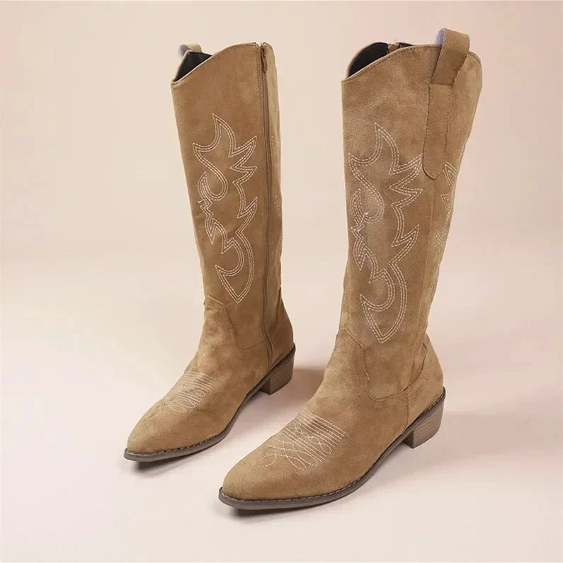 Bestickte Western-Cowboystiefel für Frauen