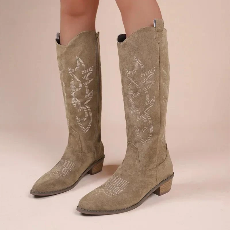 Bestickte Western-Cowboystiefel für Frauen