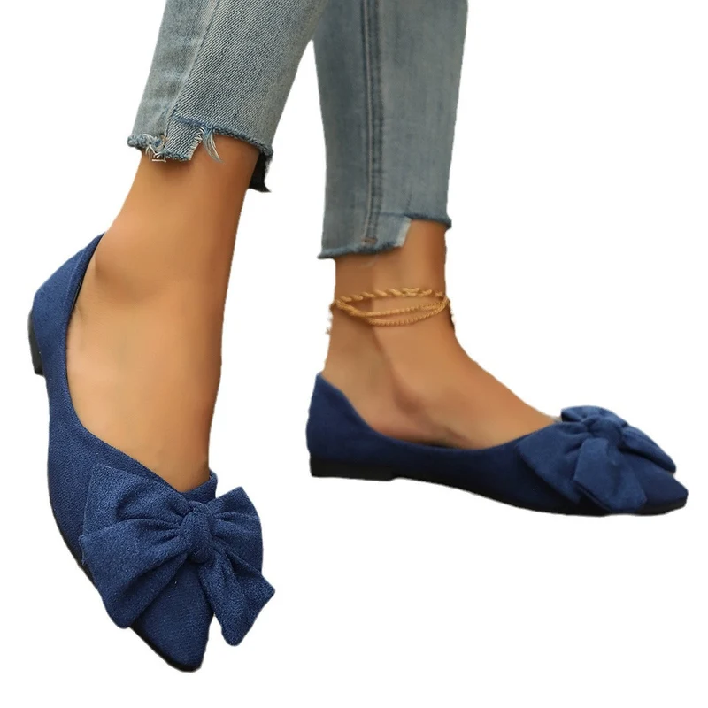 Damen Ballerinas mit großem Schleifen-Design und softem Obermaterial Nord Taschen
