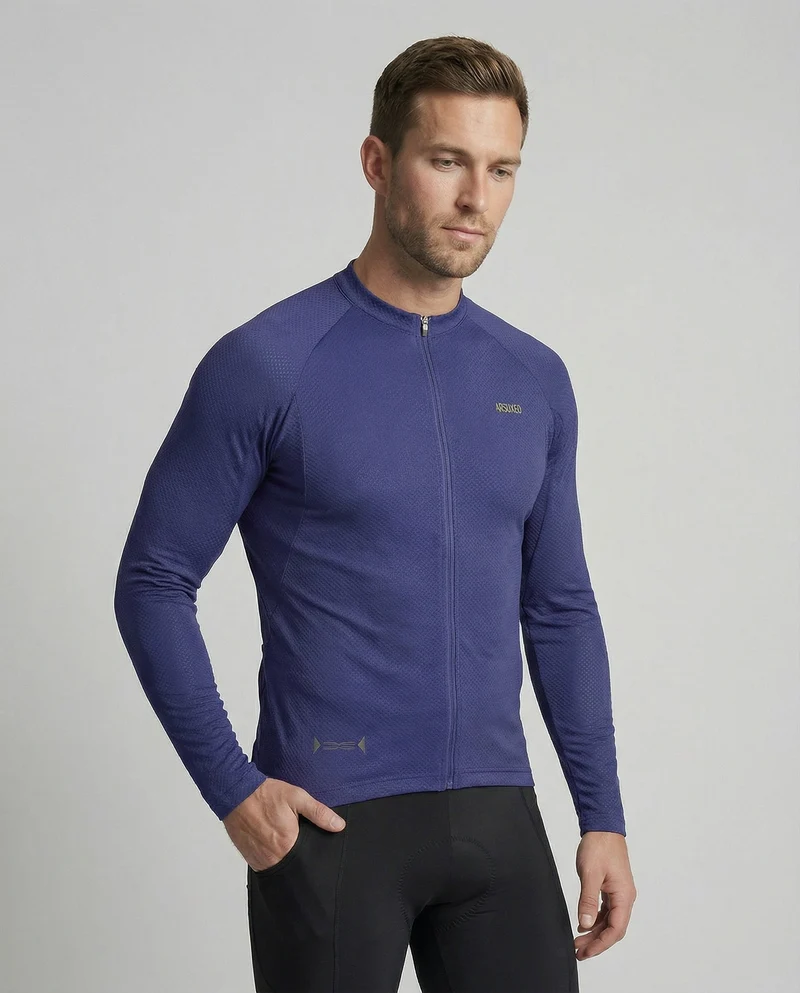 Fahrradtrikot Langarm Mit Rückentaschen Herren - Arvani