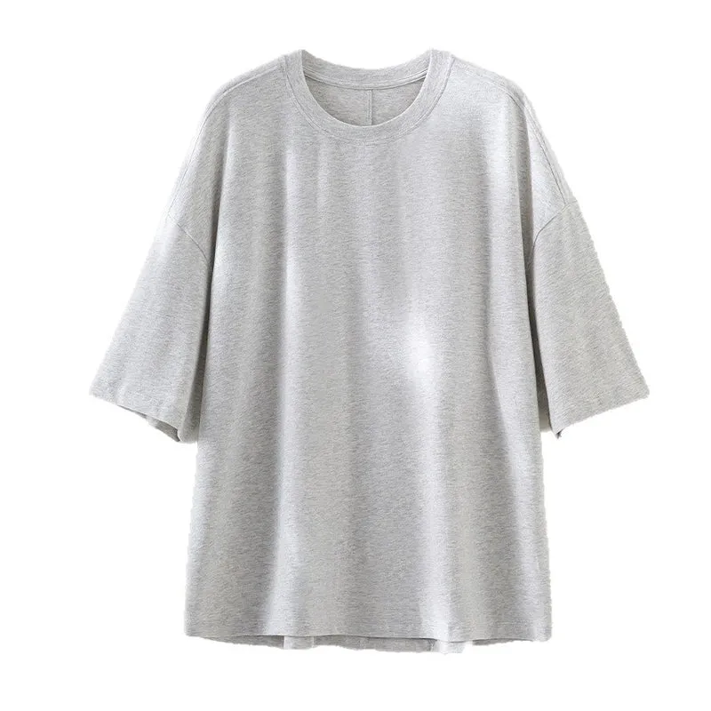 Herren Oversized T-Shirt aus hochwertigem Baumwollmix mit überschnittener Schulter und lockerem Fall Nord Taschen
