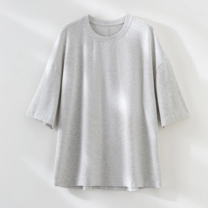 Herren Oversized T-Shirt aus hochwertigem Baumwollmix mit überschnittener Schulter und lockerem Fall Nord Taschen