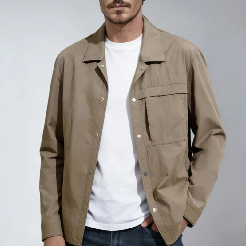Herren multifunktionales Übershirt aus technischer Mikrofaser Nord Taschen