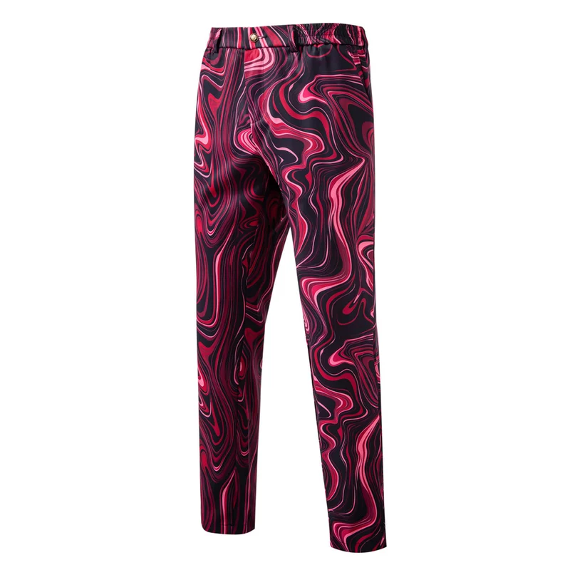 Herren Zweiteiliges Statement-Sakko und Anzughose mit psychedelischem Swirl-Print Nord Taschen