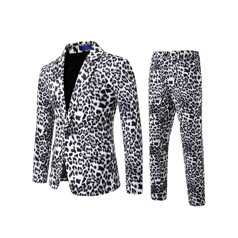 Herren Zweiteiliges Satin-Anzugsset mit grafischem Allover‑Print und schmaler Silhouette Nord Taschen