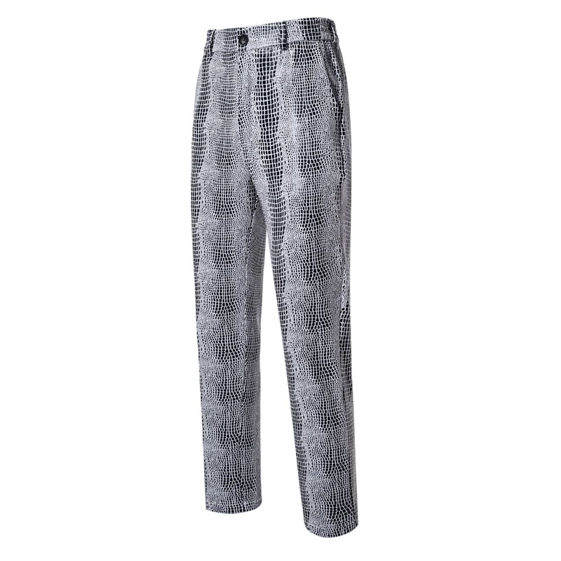 Herren Zweiteiliges Glamour-Anzugset mit metallischem Kroko-Effekt und schmaler Silhouette Nord Taschen