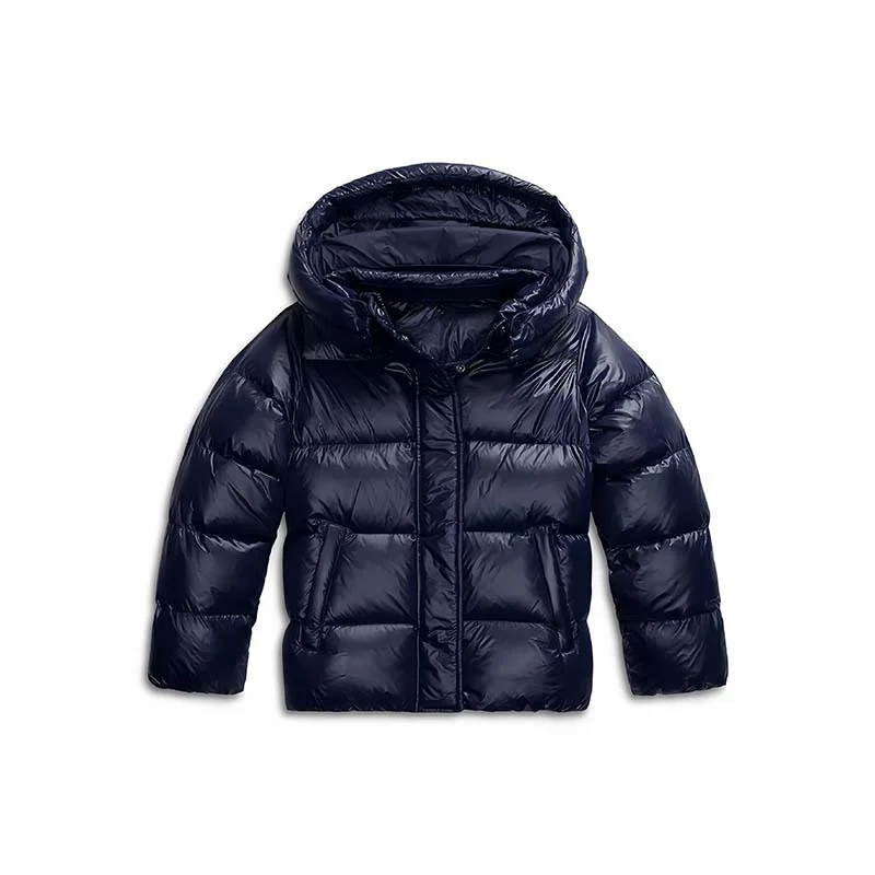 Damen Gesteppte Steppjacke mit Kapuze, Boxy-Schnitt und wasserabweisender Hülle Nord Taschen