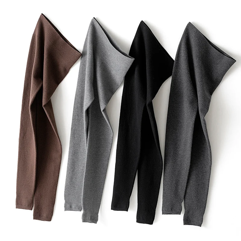 Damen Figurformende Hochtaillen Strickleggings mit Thermofinish Nord Taschen