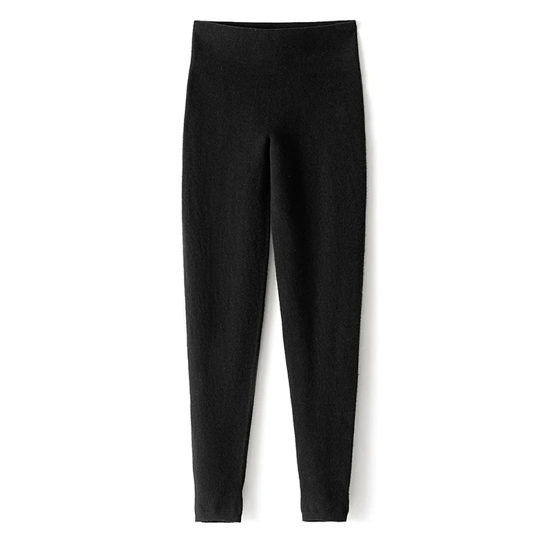 Damen Figurformende Hochtaillen Strickleggings mit Thermofinish Nord Taschen