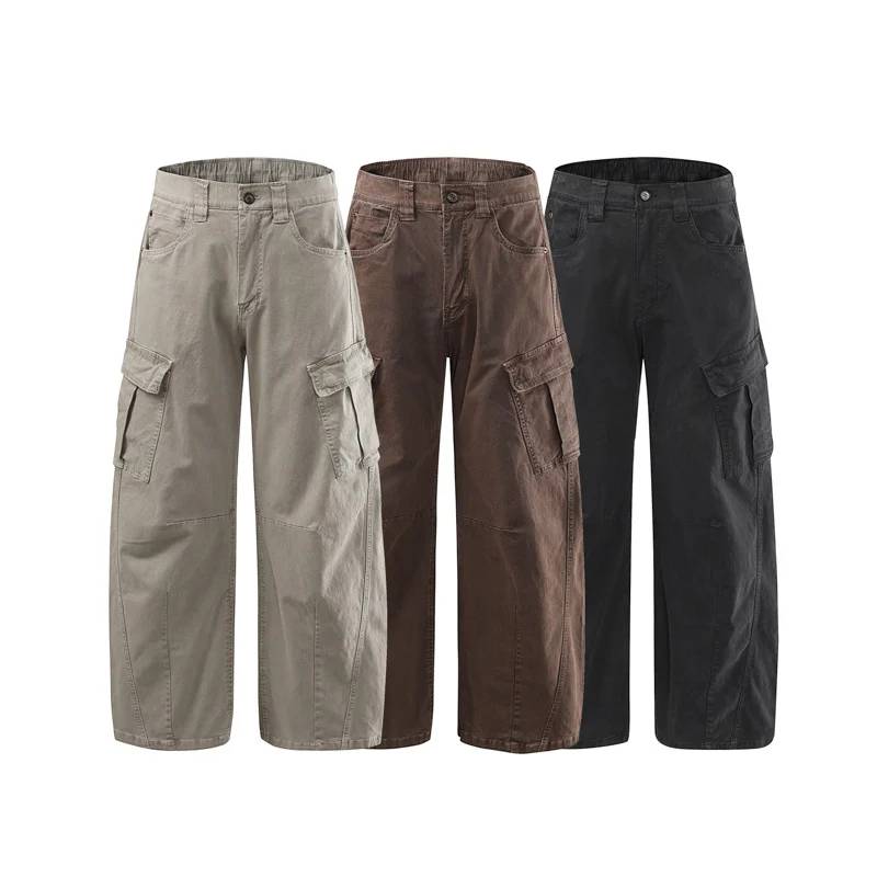 Damen Weite Baumwoll‑Cargo‑Culotte mit Multifachtaschen Nord Taschen