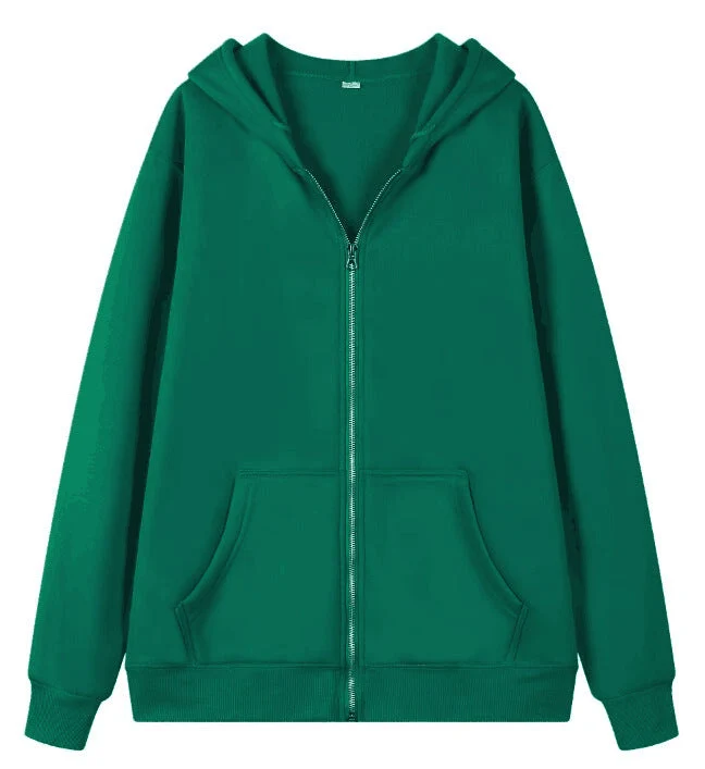 Damen Oversized Kapuzenjacke mit Reißverschluss - Vittorelli