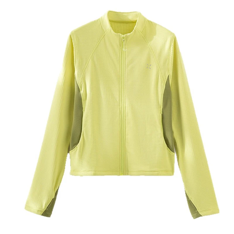 Damen Atmungsaktive Sportjacke mit Stehkragen, Raglanärmeln und Stretch-Einsätzen Nord Taschen