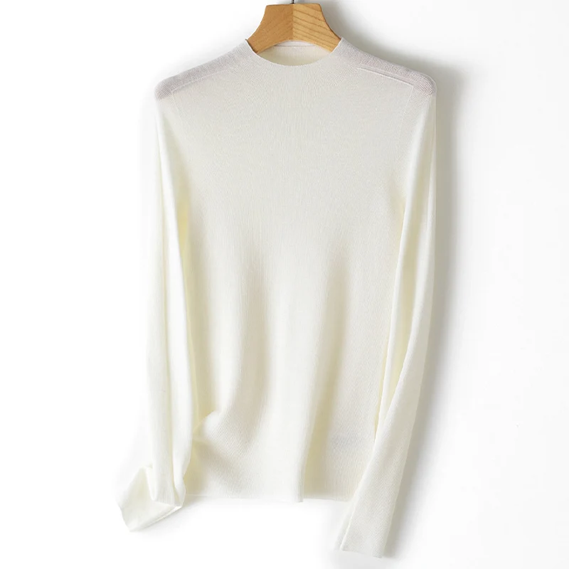 Damen Feinstrickpullover mit Stehkragen und schlanker Silhouette Nord Taschen