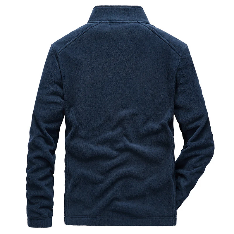 Herren Microfleece-Outdoorjacke mit Stehkragen, durchgehendem Reißverschluss und Ziptaschen Nord Taschen