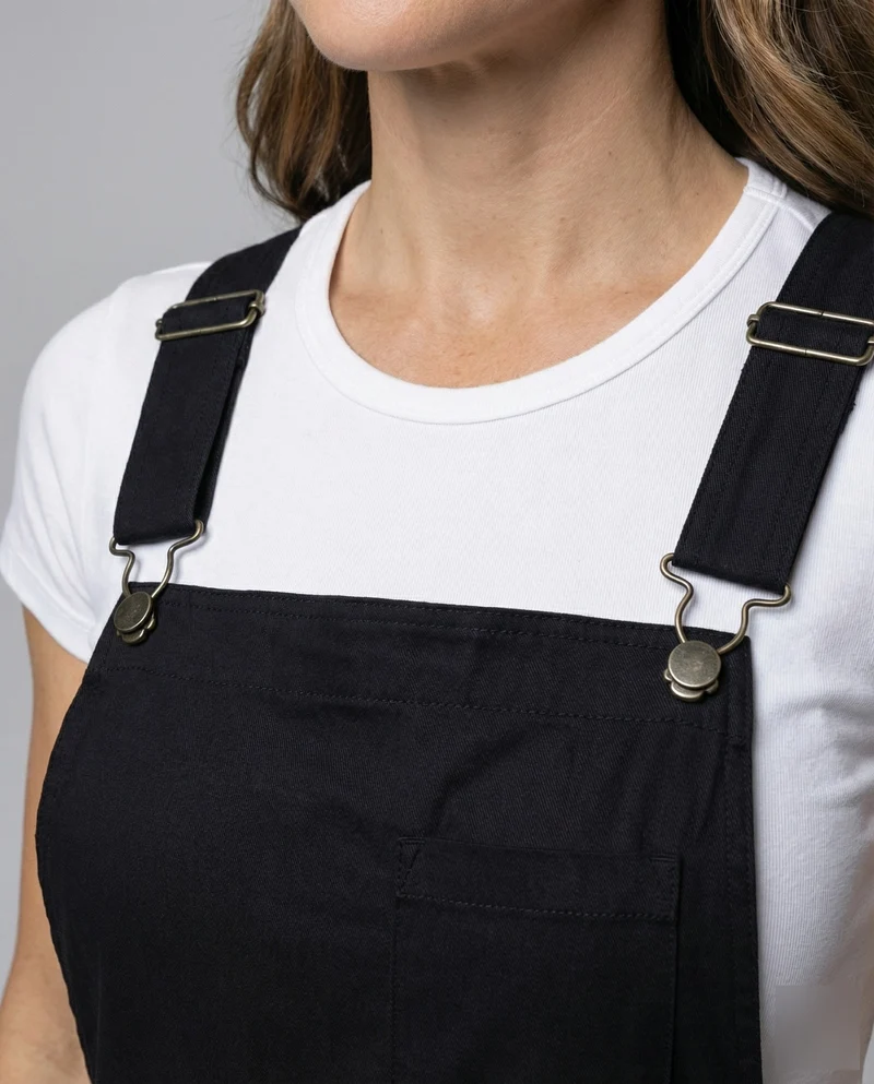Damen Latz-Maxikleid mit verstellbaren Trägern