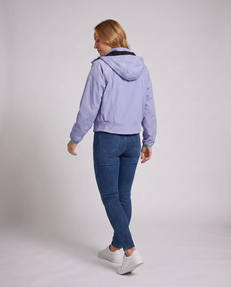 Damen nan ultraleichte Kapuzen-Outdoorjacke, packbar mit zweirichtungs-Reißverschluss und elastischen Bündchen Nord Taschen
