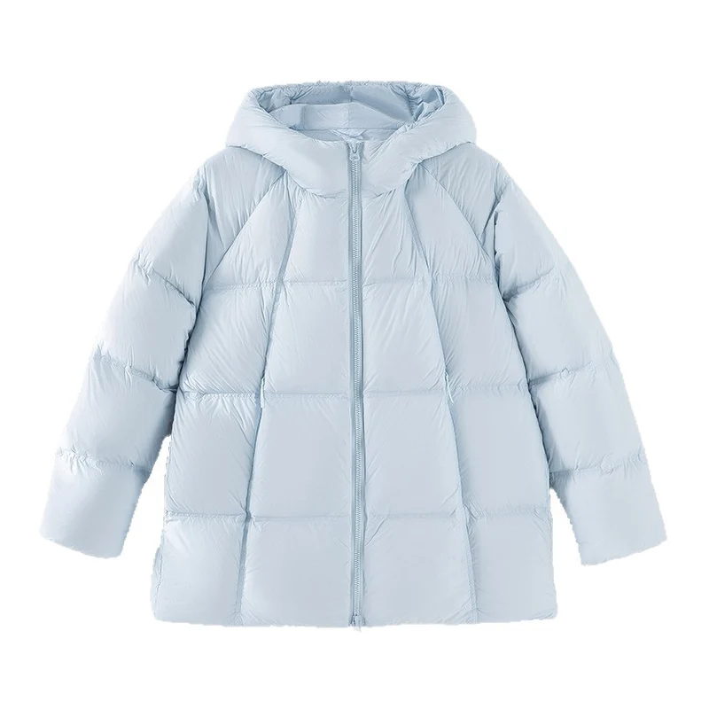 Damen Kurz geschnittene Boxy‑Steppjacke mit abnehmbarer Kapuze und Thermo‑Isolierung Nord Taschen