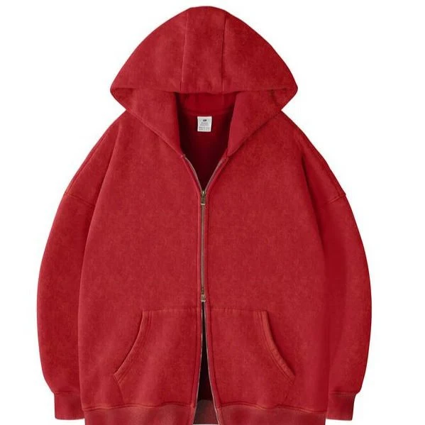 Unisex Oversized Kapuzenjacke mit Doppelreißverschluss und Kängurutaschen Nord Taschen
